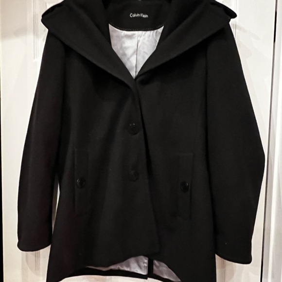 Calvin Klein Button Down Coat size 18 polyester lining - Picture 4 of 7